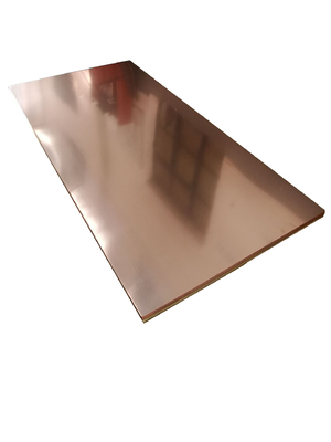 A placa da folha do cobre de C11000 C1220 20mm lustrou a anti corrosão da folha de bronze